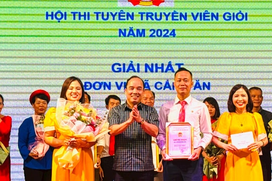 Hội Nông dân xã Cẩm Văn giành giải nhất Hội thi tuyên truyền viên giỏi huyện Cẩm Giàng