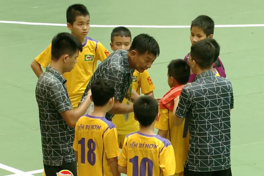 Để U11 Nam Việt cầm hòa, U11 Hải Dương buộc phải quyết đấu với Việt Hùng Thanh Hóa ở loạt trận cuối