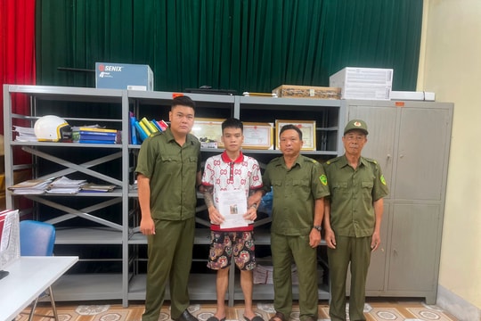 Tổ bảo vệ an ninh, trật tự thôn Quyết Thắng (Kim Thành) phát hiện, khống chế đối tượng lừa đảo