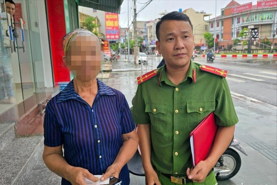 Công an thị trấn Thanh Miện ngăn chặn kịp thời một người dân chuyển tiền cho đối tượng lừa đảo