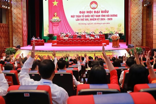 Cử 85 ủy viên Ủy ban MTTQ tỉnh Hải Dương nhiệm kỳ 2024-2029