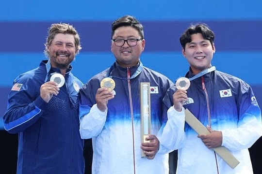 Hàn Quốc giành trọn số huy chương vàng bắn cung Olympic 2024