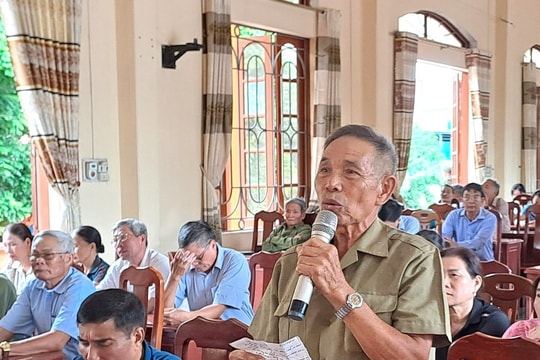 Cử tri Cẩm Giàng đề nghị tháo gỡ khó khăn trong cấp giấy chứng nhận quyền sử dụng đất