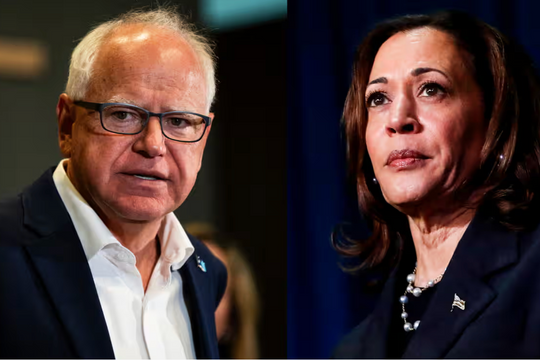 Đồng minh ông Trump nói gì khi bà Harris chọn Thống đốc Minnesota làm "phó tướng"?