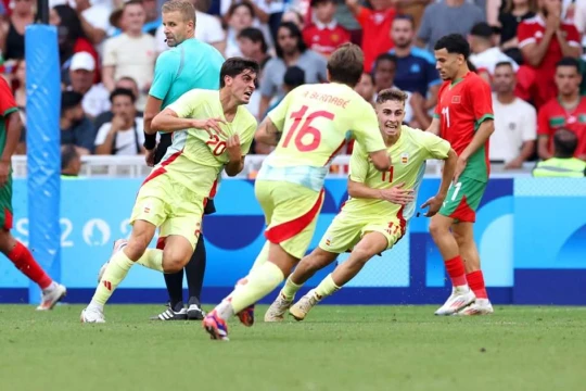 Thắng Maroc, Olympic Tây Ban Nha vào chung kết môn bóng đá nam