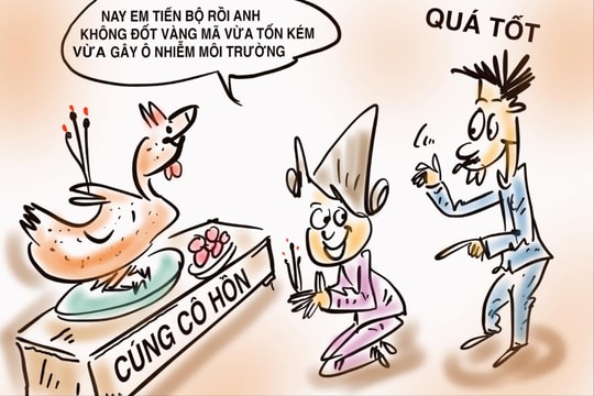 Không đốt vàng mã là văn minh