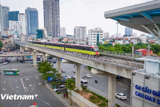 Toàn cảnh tuyến đường sắt trên cao Nhổn - ga Hà Nội trước ngày vận hành