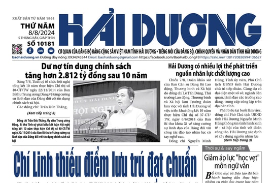 Xem gì trên báo Hải Dương ngày 8/8?