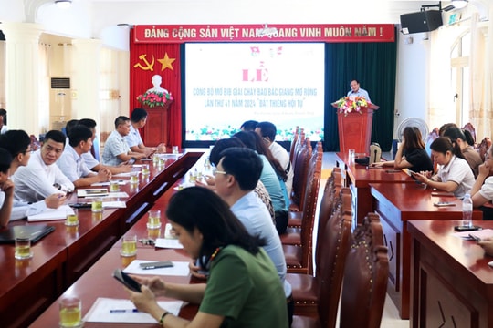 Mở Bib Giải chạy Báo Bắc Giang mở rộng năm 2024 - "Đất thiêng hội tụ"