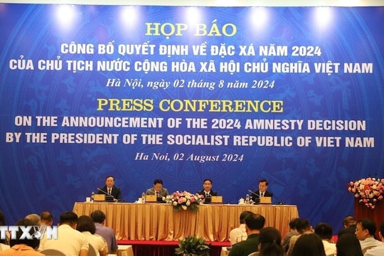 Đặc xá năm 2024 bảo đảm đúng đối tượng, không để xảy ra tiêu cực, sai sót