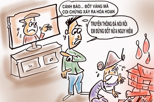 Đốt vàng mã, coi chừng hỏa hoạn