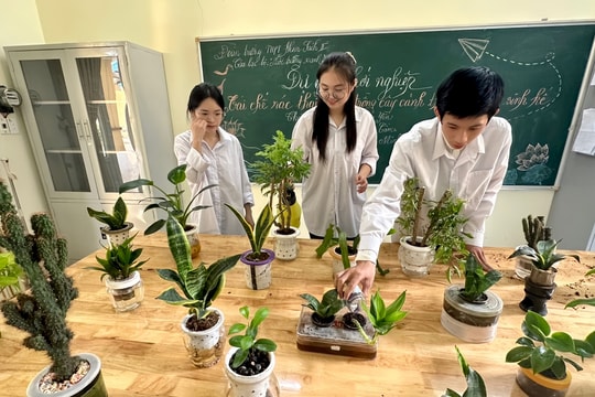 Dự án tái chế rác thải nhựa của học sinh Trường THPT Nam Sách II vào vòng bán kết Cuộc thi khởi nghiệp thanh niên nông thôn