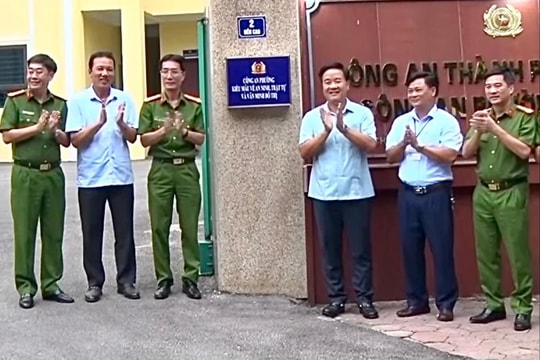 Công an phường kiểu mẫu về an ninh trật tự và văn minh đô thị đầu tiên ở Chí Linh
