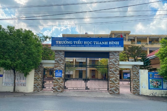 Trường tiểu học nào có sĩ số học sinh/lớp cao nhất TP Hải Dương?