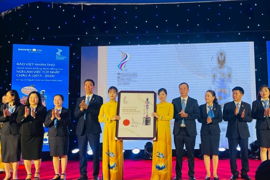 Bảo Việt Nhân thọ Hải Dương công bố Giải thưởng "Nơi làm việc tốt nhất châu Á"