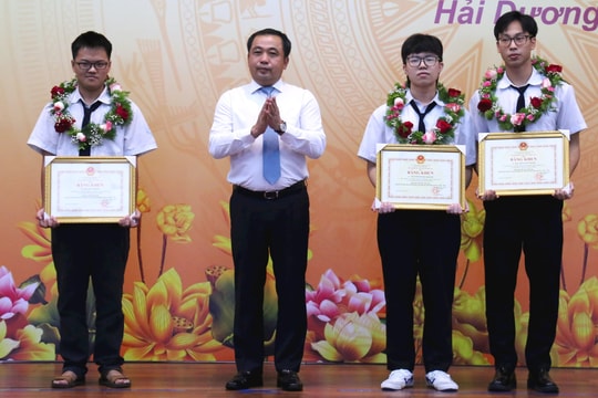Hải Dương tiếp tục khẳng định vị trí tốp đầu cả nước về thành tích học sinh giỏi quốc gia