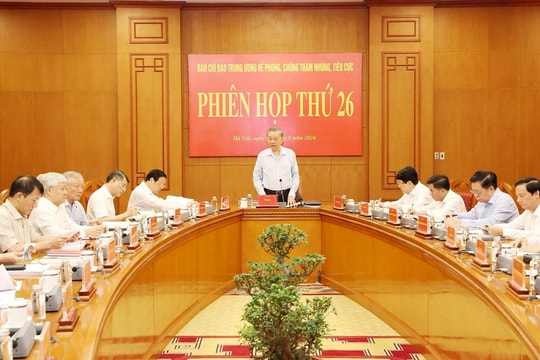 Tổng Bí thư Tô Lâm: Công tác phòng chống tham nhũng, tiêu cực phải được triển khai đến tận chi bộ