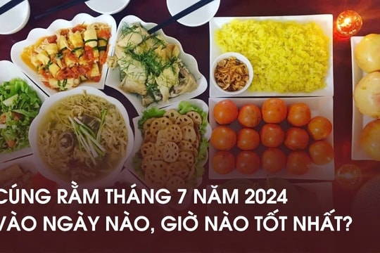 Cúng rằm tháng 7 năm 2024 vào ngày nào, giờ nào tốt nhất?