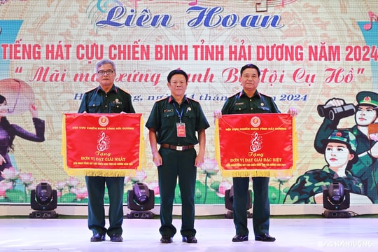 Đội TP Hải Dương đoạt giải đặc biệt Liên hoan tiếng hát cựu chiến binh tỉnh