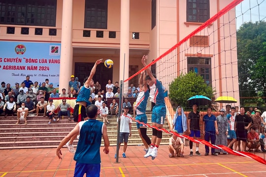 Giải bóng chuyền "Bông lúa vàng" huyện Thanh Miện thu hút đông vận động viên nhất từ trước đến nay