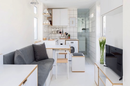 Thiết kế căn hộ 15 m2 lý tưởng cho người độc thân