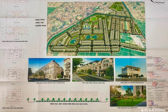 Khu dân cư mới xã Cẩm Văn (Cẩm Giàng) rộng gần 25 ha, có 582 lô đất ở