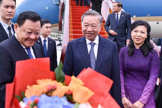 Tổng Bí thư, Chủ tịch nước Tô Lâm và Phu nhân đến Quảng Đông, bắt đầu chuyến thăm Trung Quốc