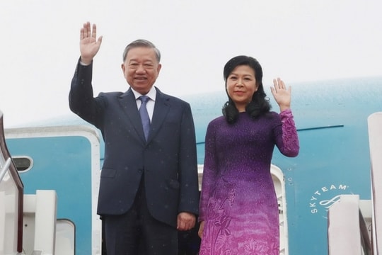 Tổng Bí thư, Chủ tịch nước Tô Lâm và Phu nhân lên đường thăm Cộng hòa Nhân dân Trung Hoa