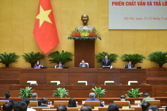[Trực tiếp] Ủy ban Thường vụ Quốc hội tiếp tục phiên chất vấn và trả lời chất vấn nhóm lĩnh vực nội chính