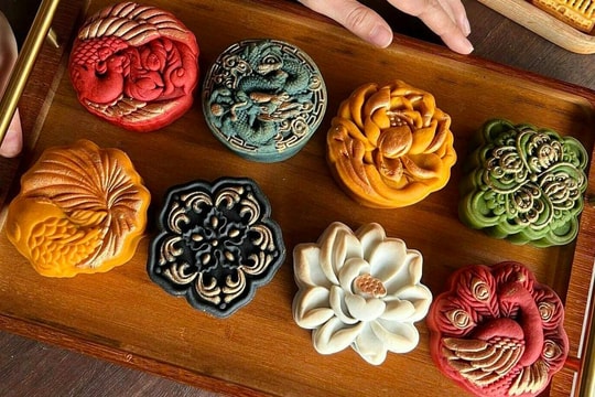 Gần triệu đồng một hộp bánh trung thu handmade hình công, rồng