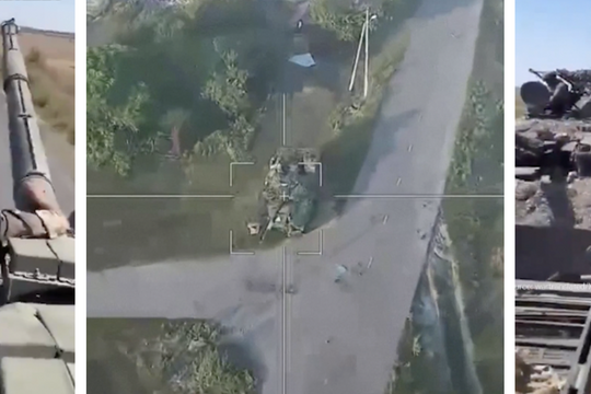 Nga tung video phá huỷ xe tăng Ukraine; Kiev công bố clip kéo T-90M từ Kursk về nước