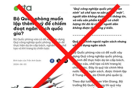 Không thể xuyên tạc chủ trương thành lập Quỹ Công nghiệp quốc phòng, an ninh