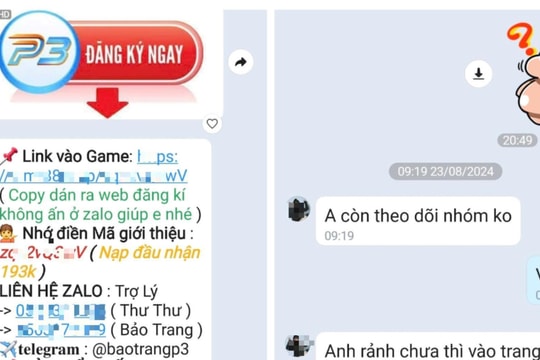 Dụ dỗ đánh bạc trên internet