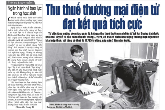 Xem gì trên báo Hải Dương ngày 29/8?