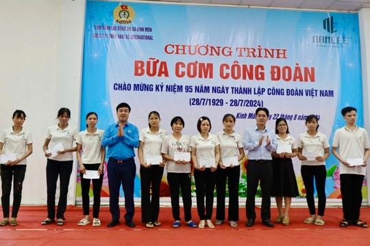97 công đoàn cơ sở ở Hải Dương tổ chức "Bữa cơm công đoàn"