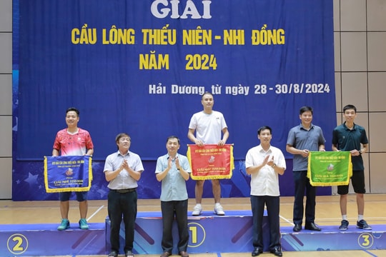 Thanh Miện nhất toàn đoàn Giải cầu lông thiếu niên, nhi đồng tỉnh Hải Dương 2024