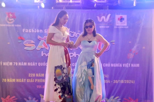 Những "người mẫu" đặc biệt trình diễn tại fashion show ở Hải Dương