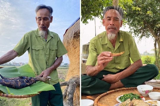 Lão nông Nam Định gây sốt TikTok với những món ăn dân dã miền quê
