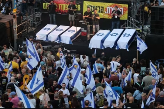 Biểu tình, đình công rầm rộ ở Israel kêu gọi ngừng bắn ở Gaza