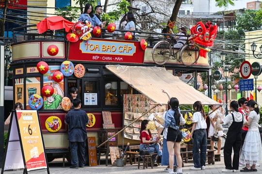 Toa tàu điện tái hiện nếp sống Hà Nội thời bao cấp