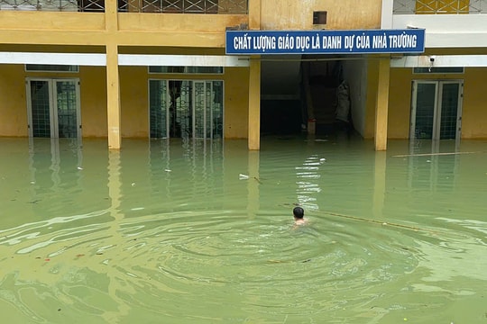 Không khai giảng ở những nơi mưa lớn do bão số 3