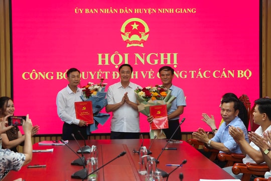 Ninh Giang điều động, bổ nhiệm một số cán bộ cấp trưởng, phó ban, phòng