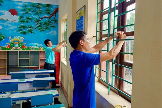 Trường học ở Hải Dương khẩn trương ứng phó với cơn bão số 3