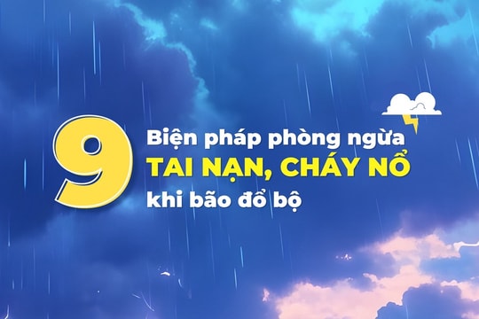 Những biện pháp phòng ngừa tai nạn và cháy nổ khi bão đổ bộ