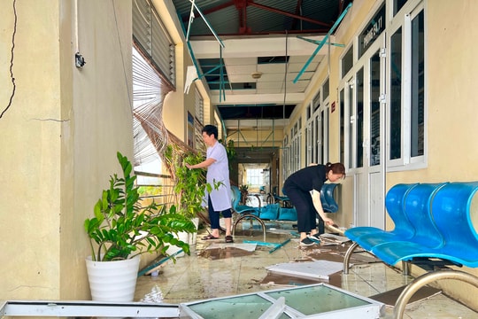 Khoa Nhi Bệnh viện Phục hồi chức năng Hải Dương tạm dừng hoạt động để khắc phục sự cố sau bão