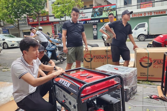 Máy phát điện, tôn lợp ở TP Hải Dương đắt khách sau bão số 3