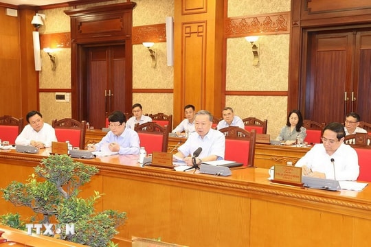 Tổng Bí thư, Chủ tịch nước Tô Lâm chủ trì họp chỉ đạo khắc phục hậu quả bão số 3