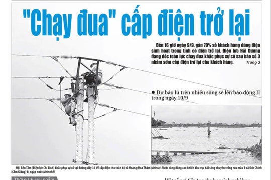 Xem gì trên báo Hải Dương ngày 10/9?