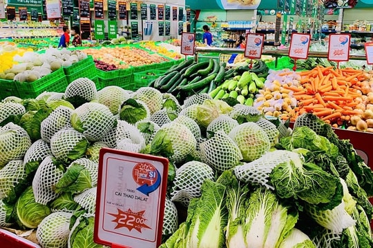 Siêu thị tăng nhập rau, củ từ miền Nam ra Bắc