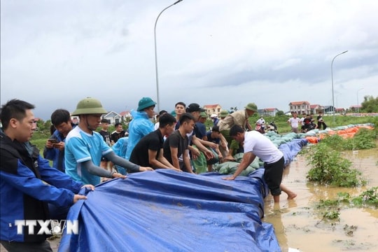 Sông Thái Bình đoạn Bắc Ninh xuống dưới mức báo động 3